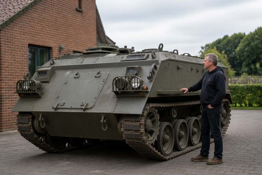 Dworpenaar koopt legertank 'Den Charel' als eerbetoon aan overleden vriend