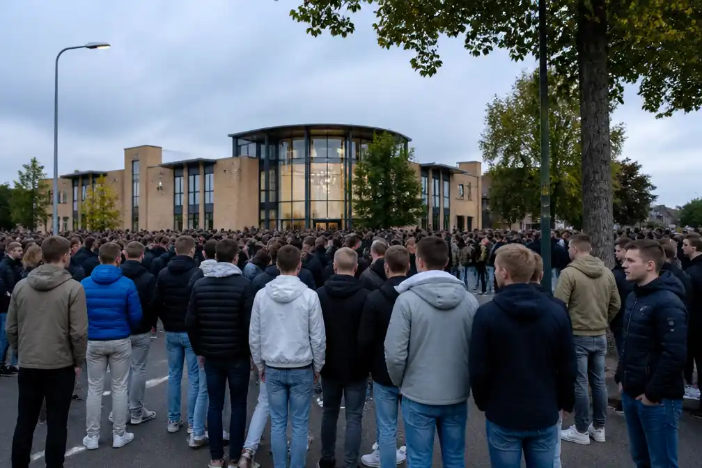 Ongeveer 150 mensen demonstreren in Opheusden tegen komst asielzoekers