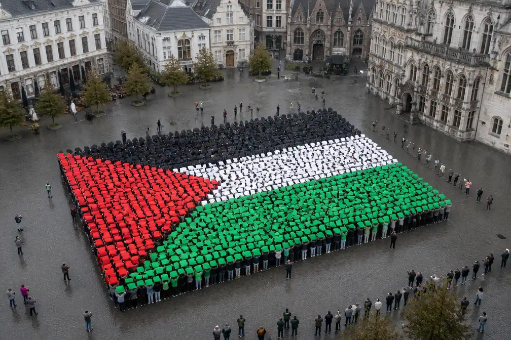 Protestacties in Mechelen en Hasselt vestigen aandacht op Gaza en Westelijke Jordaanoever