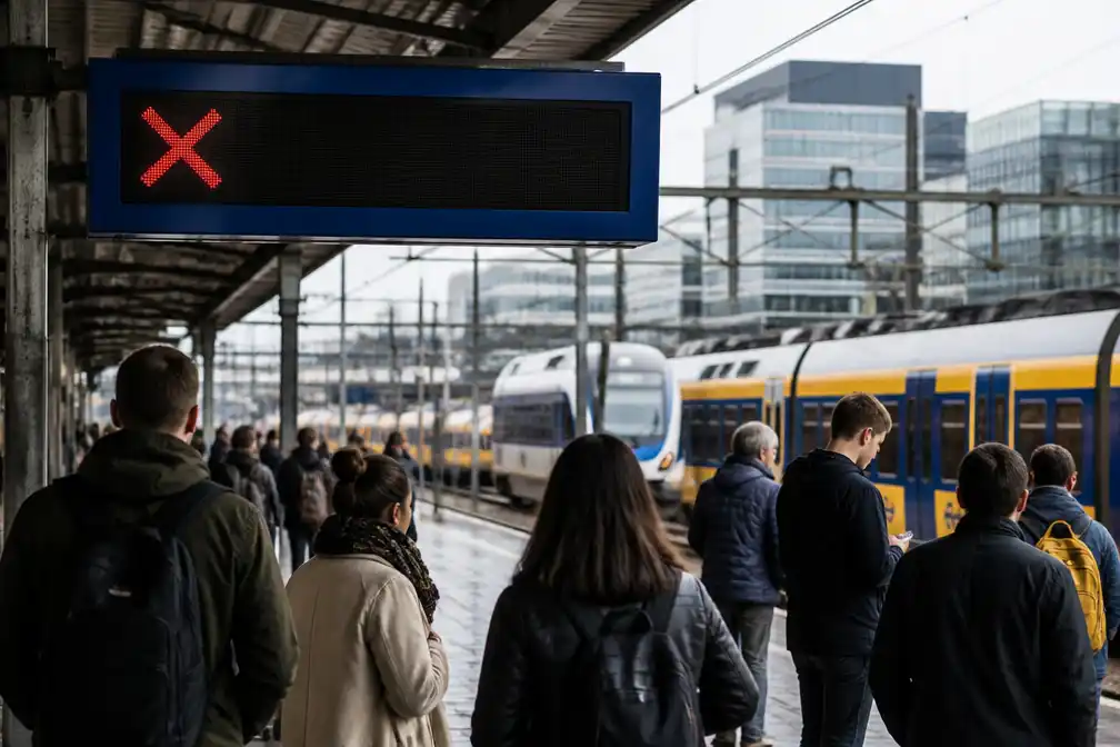 Geen treinen tussen Amsterdam Sloterdijk en Hoofddorp door stroomstoring