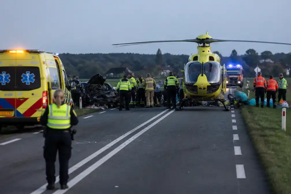 Twee doden en twee gewonden bij ongeval op N233 bij Kesteren