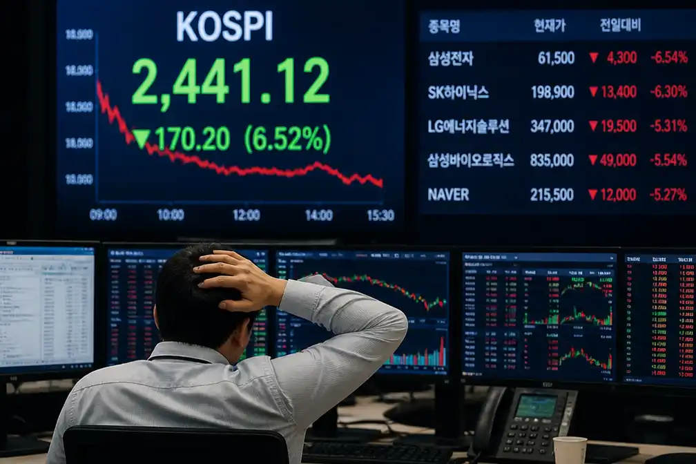 Kospi verliest 6,5% onder druk van Samsung, Aziatische tech zakt mee