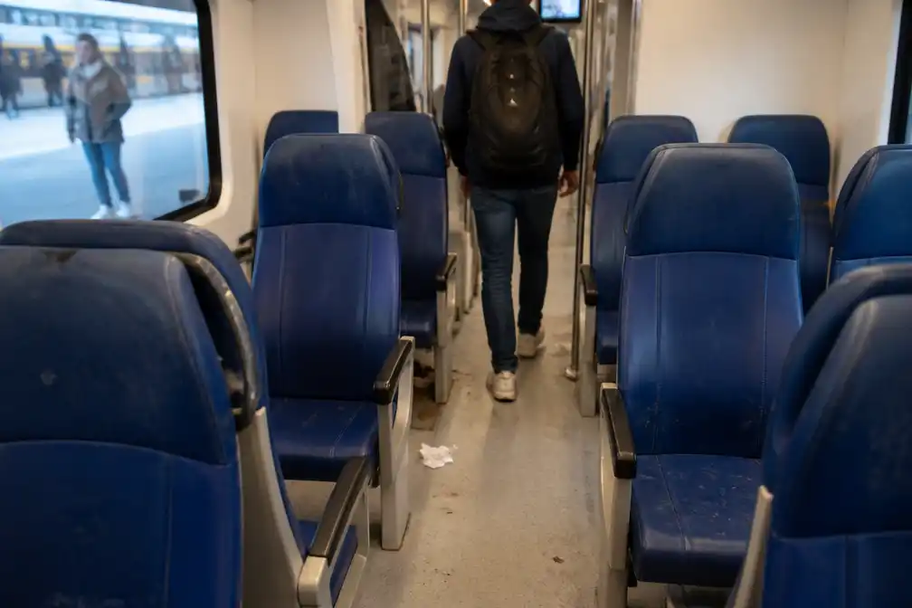 NS-treinen viezer dan normaal door staking schoonmakers, ook actie op Schiphol