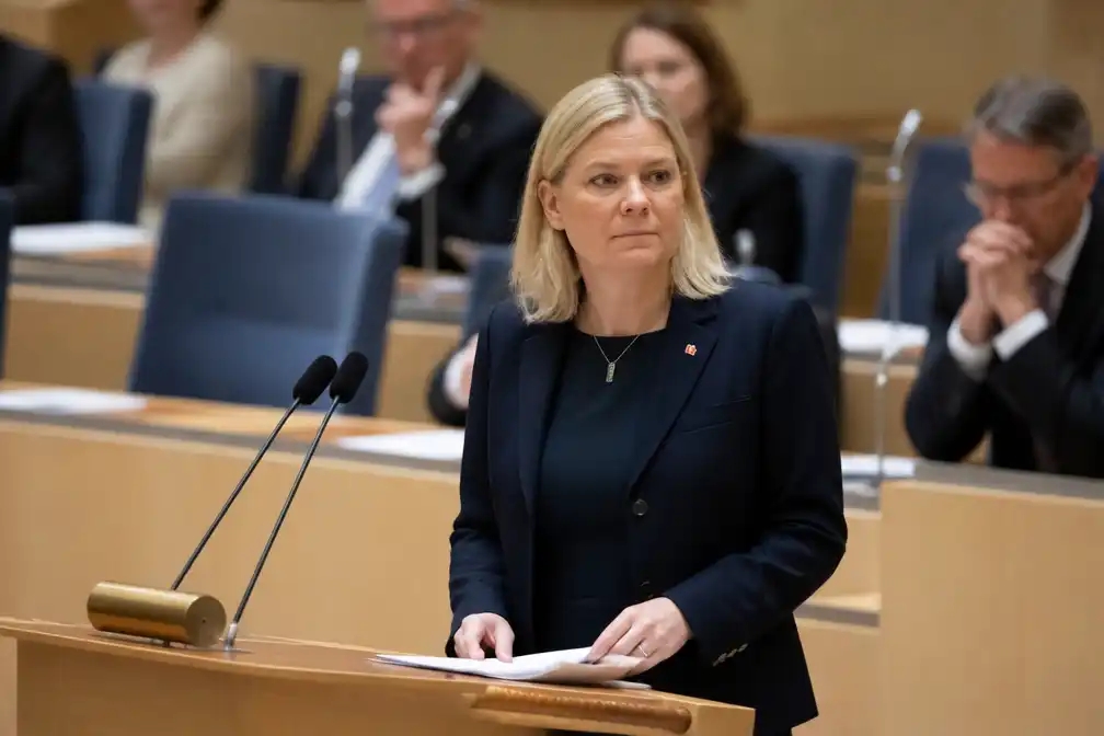 Zweeds parlement stemt tegen benoeming Andersson tot premier