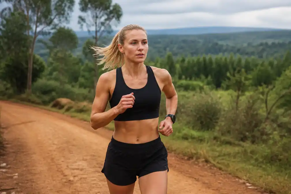 Stewardess Mikky Keetels traint in Kenia voor een nieuw marathonrecord