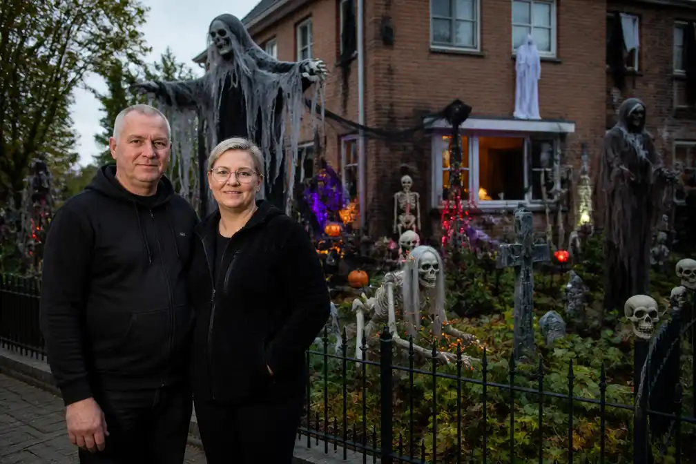 Voortuin in Waanrode is de griezeligste van de buurt met Halloween