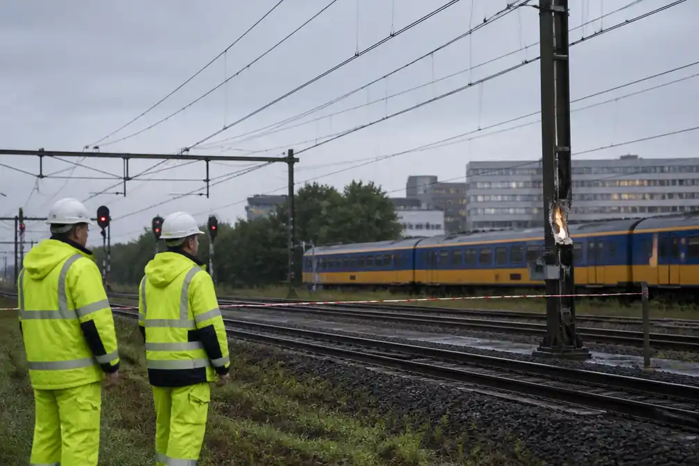 Geen treinen tussen Utrecht en Den Haag na blikseminslag op 27 juni
