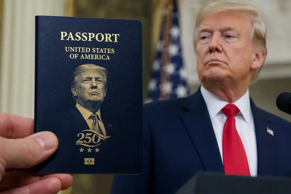 Trumps gezicht op speciale Amerikaanse paspoorten voor 250-jarig bestaan