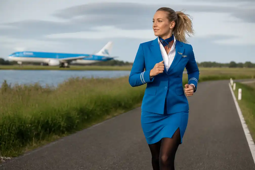 KLM-stewardess Mikky Keetels werkt toe naar zesde marathon in acht maanden