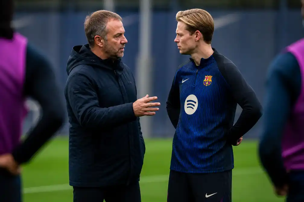 Flick ziet De Jong als optie achterin bij Barcelona tegen PSG
