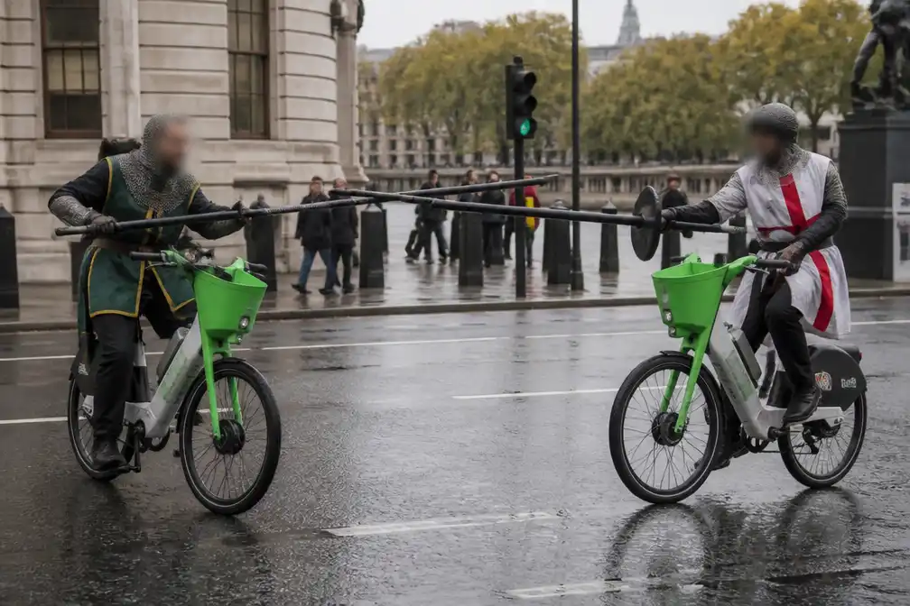 Lime veroordeelt middeleeuws duel op zijn deelfietsen in Londen