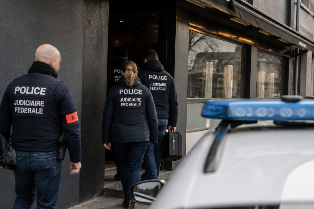 Federale gerechtelijke politie valt champagnebar Le Mirage in Diepenbeek binnen
