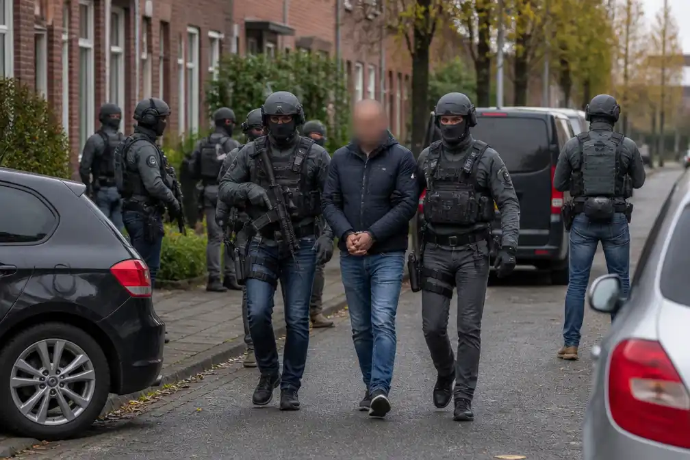 Arrestatieteam houdt man aan, uren nadat hij met buurman bomen snoeide