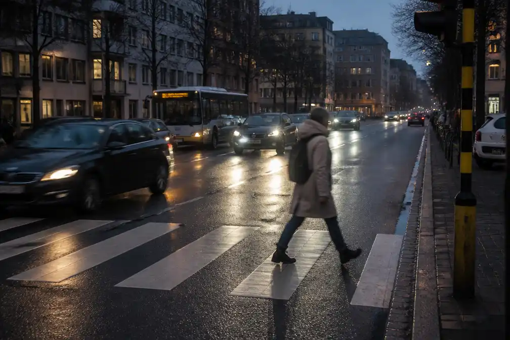 Vias: 73 procent meer ernstige ongevallen met voetgangers na wintertijd