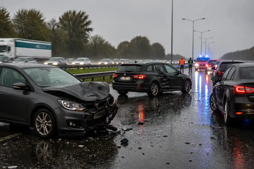 Veel verkeersongevallen door regenachtige ochtendspits, vooral in West-Vlaanderen