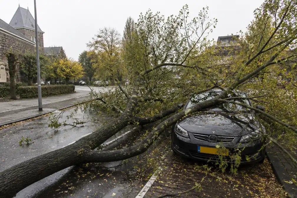 Storm richt schade aan in Maastricht en Amsterdam