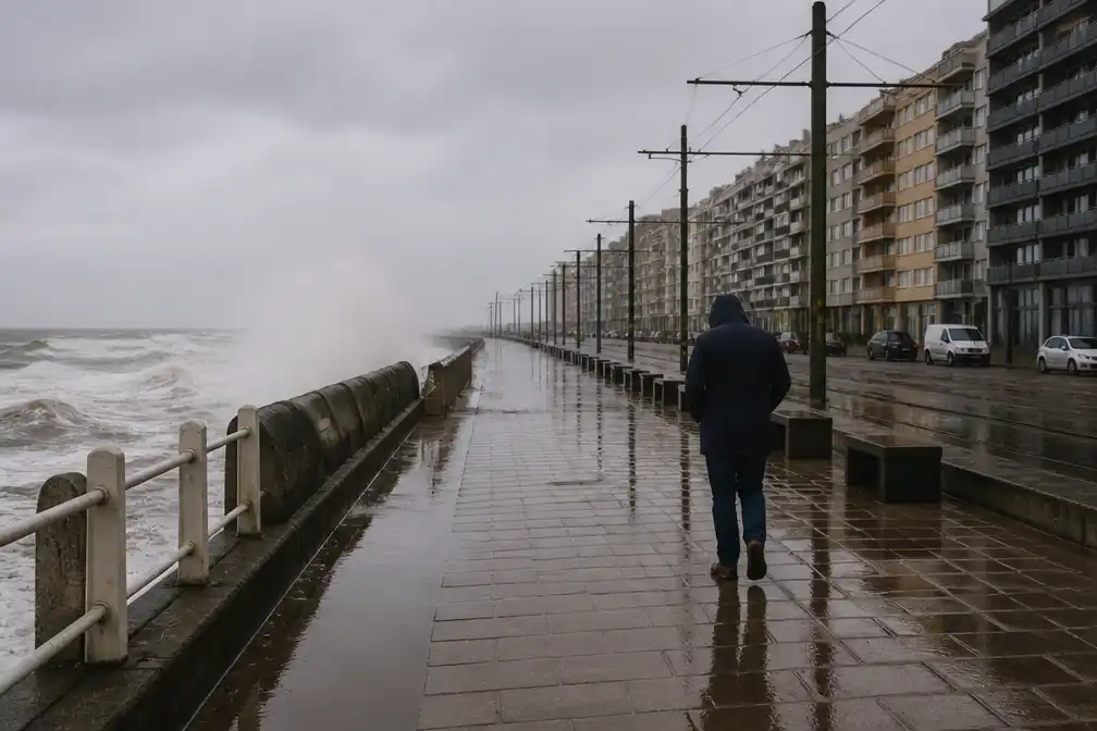 Storm Austen richt schade aan in Vlaanderen, geen slachtoffers; kust wacht windstoten tot 100 km/u