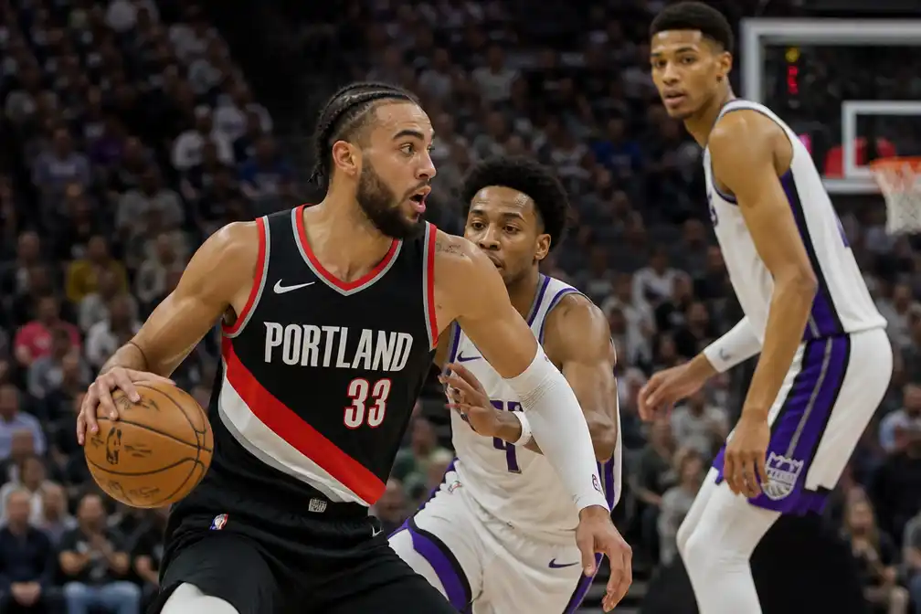 Camara belangrijk bij tweede zege op rij van Portland Trail Blazers in Sacramento