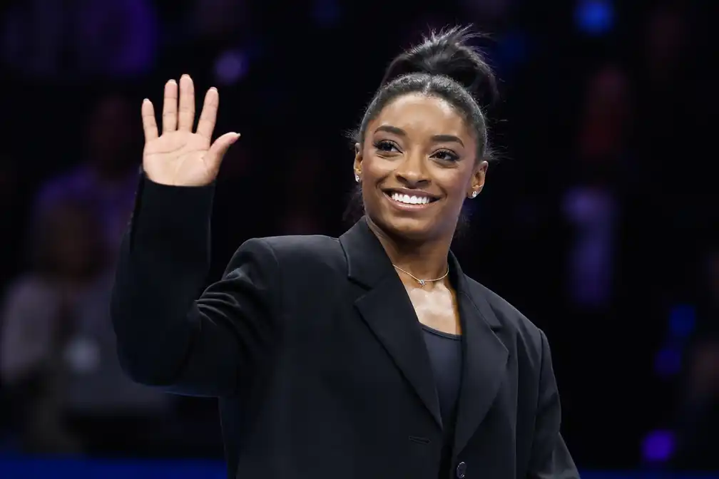 Simone Biles te gast bij eerste dag toestelfinales WK turnen in Rotterdam