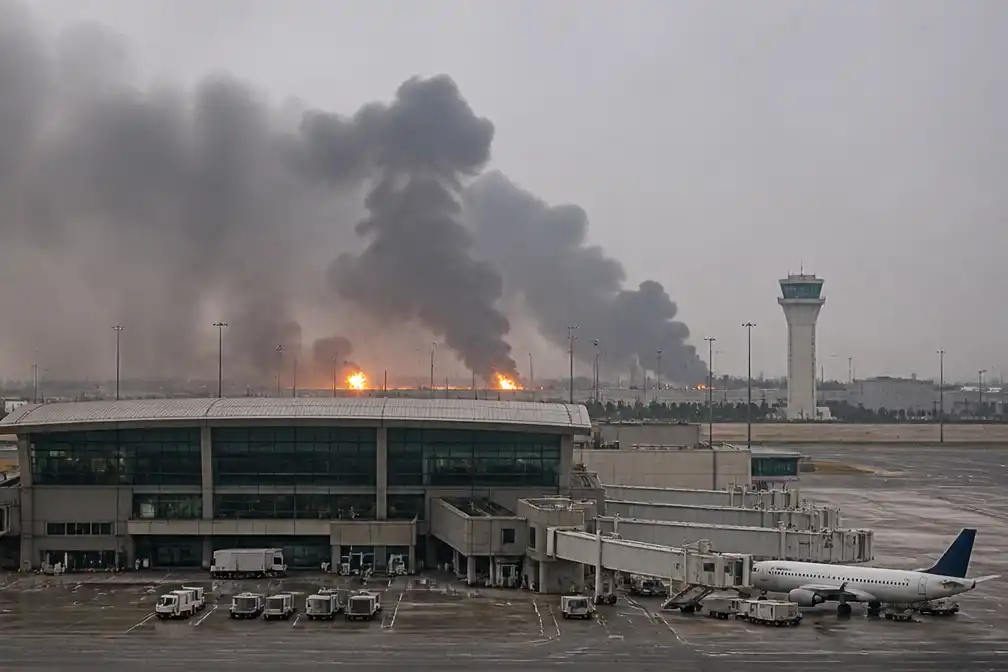 Meerdere explosies gemeld op vliegveld van Saoedische hoofdstad Riyad