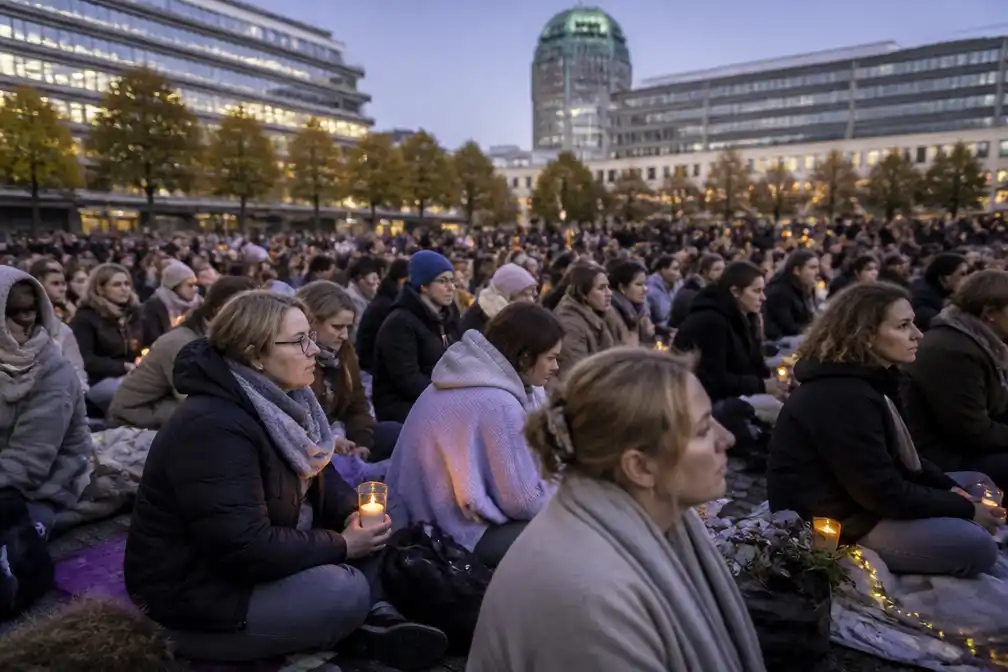 Honderden bij protestwake in Den Haag voor patiënten met post-acute infectieziekte