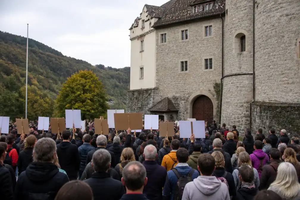 Honderden betogen in Liechtenstein tegen veto van prins Alois op abortushervorming