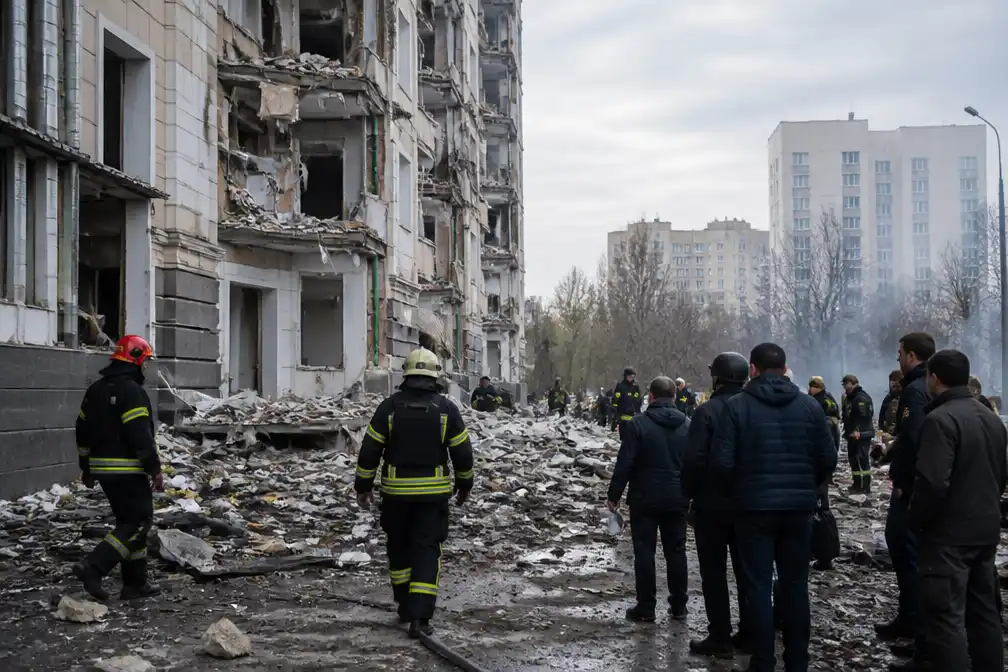 Bestand in belegerd Olesjky begint na Russische aanvallen op Kyiv