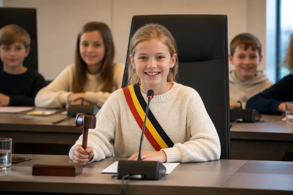 Estelle Ornelis (10) verkozen tot kinderburgemeester van Beernem