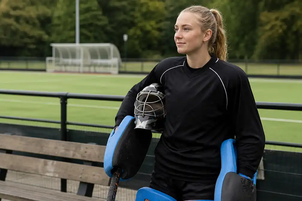 Lieve Verhoeven (23) combineert hockey bij Were Di met studie geneeskunde