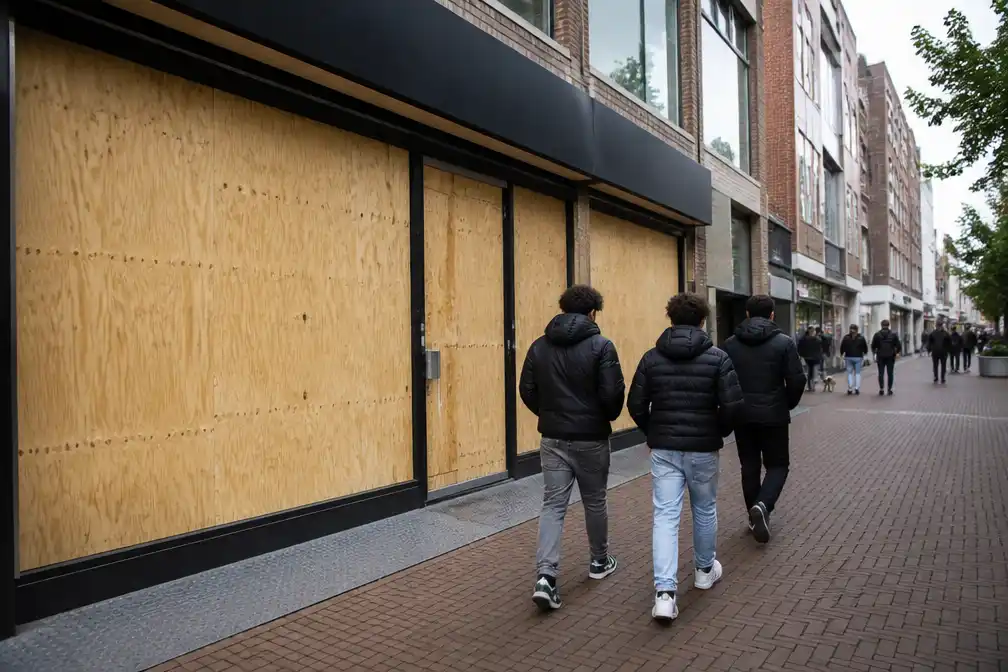 Winkels in Den Haag dichtgetimmerd na berichten over demonstratie