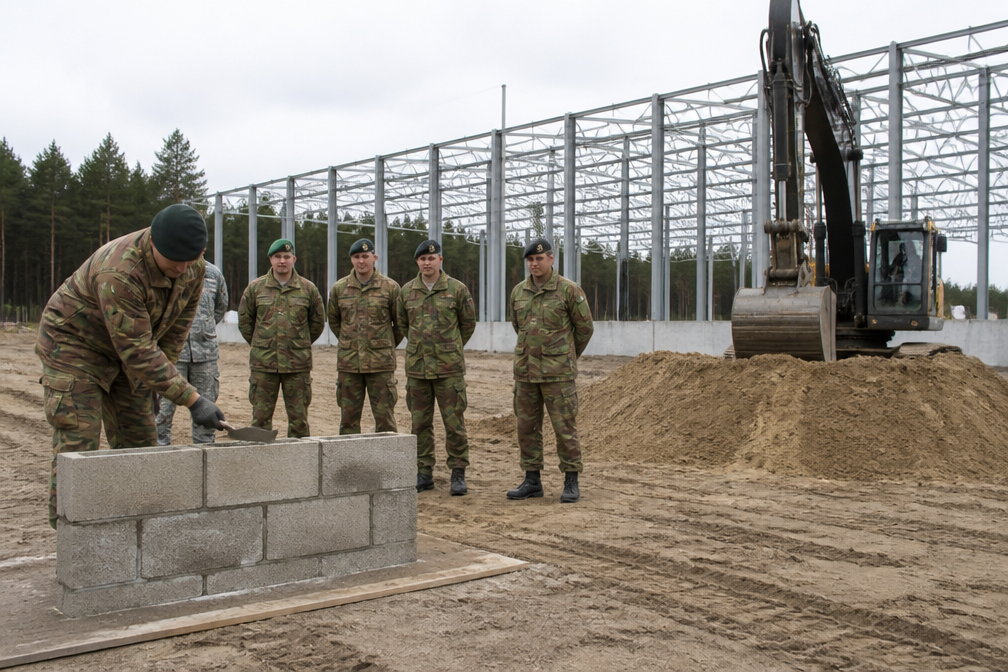 België legt eerste steen voor €105 miljoen complex voor Griffon- en Jaguarvoertuigen in Leopoldsburg
