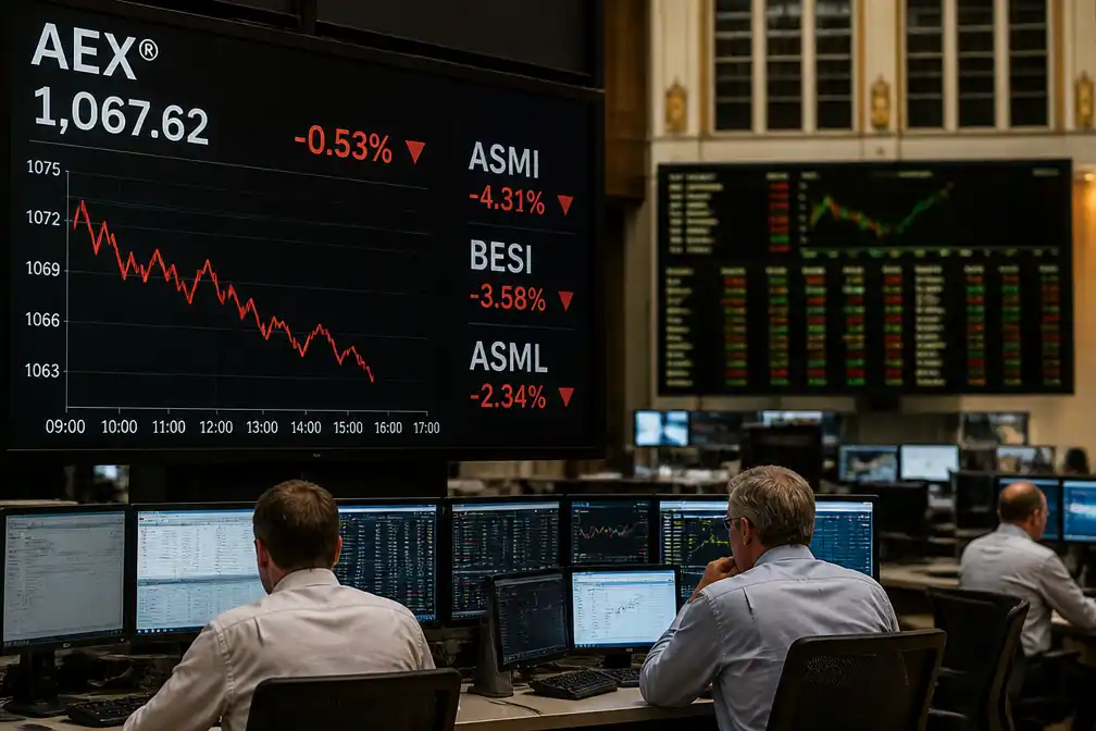 AEX-index opent lager door koersdaling chipbedrijven