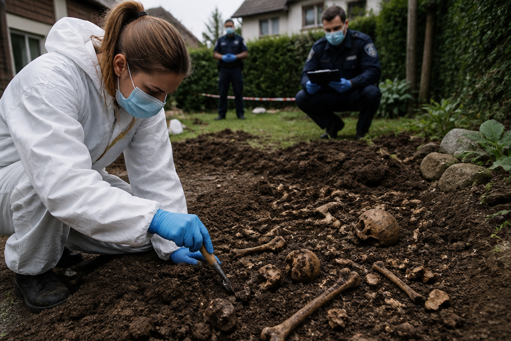 Duitse familie vindt meer dan duizend menselijke botten in tuin bij Hannover