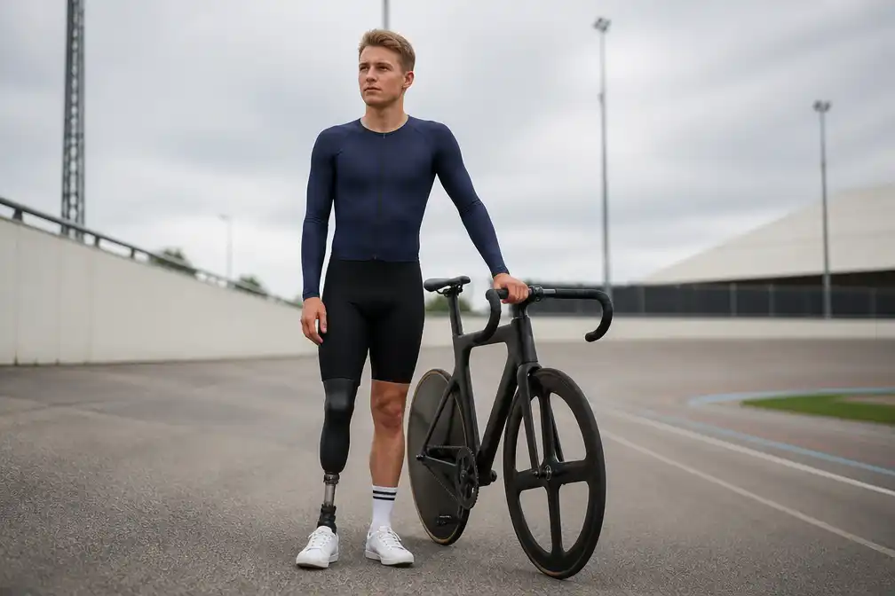 Wielrenner Sven Pijnenburg (23) verliest been na vrachtwagenongeluk, mikt op Paralympics 2028