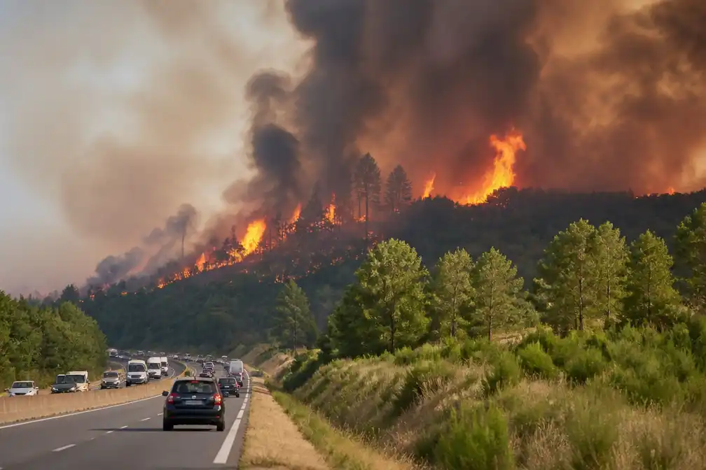 Grote bosbrand bij Parijs verwoest 800 hectare, honderden brandweerlieden ingezet