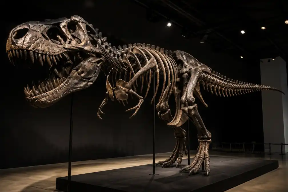 T. rex-skelet 'Gus' geveild voor recordbedrag van 50,1 miljoen dollar
