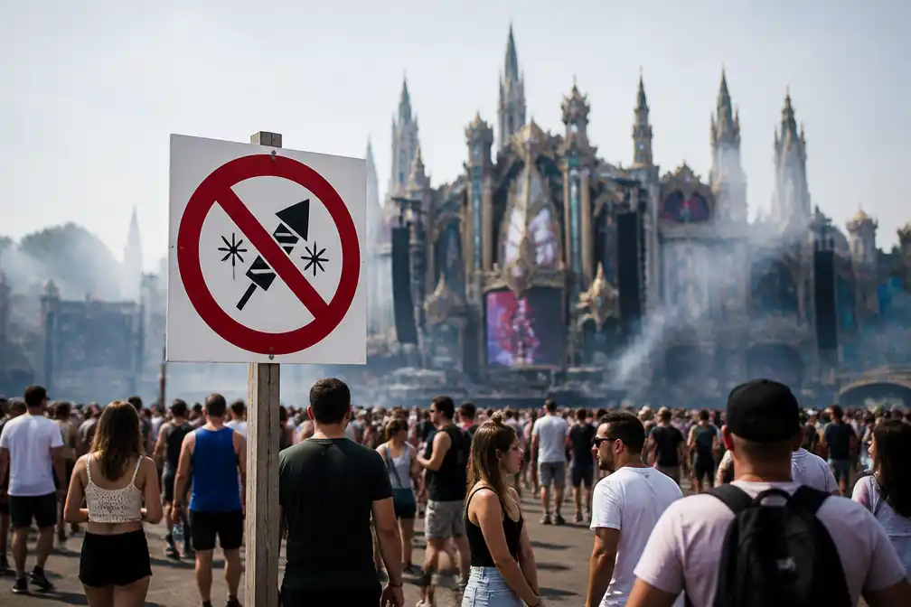 Tomorrowland mag geen vuurwerk gebruiken wegens code oranje brandgevaar