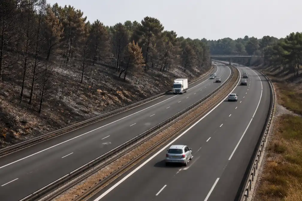 Route du Soleil deels heropend na natuurbrand bij Fontainebleau