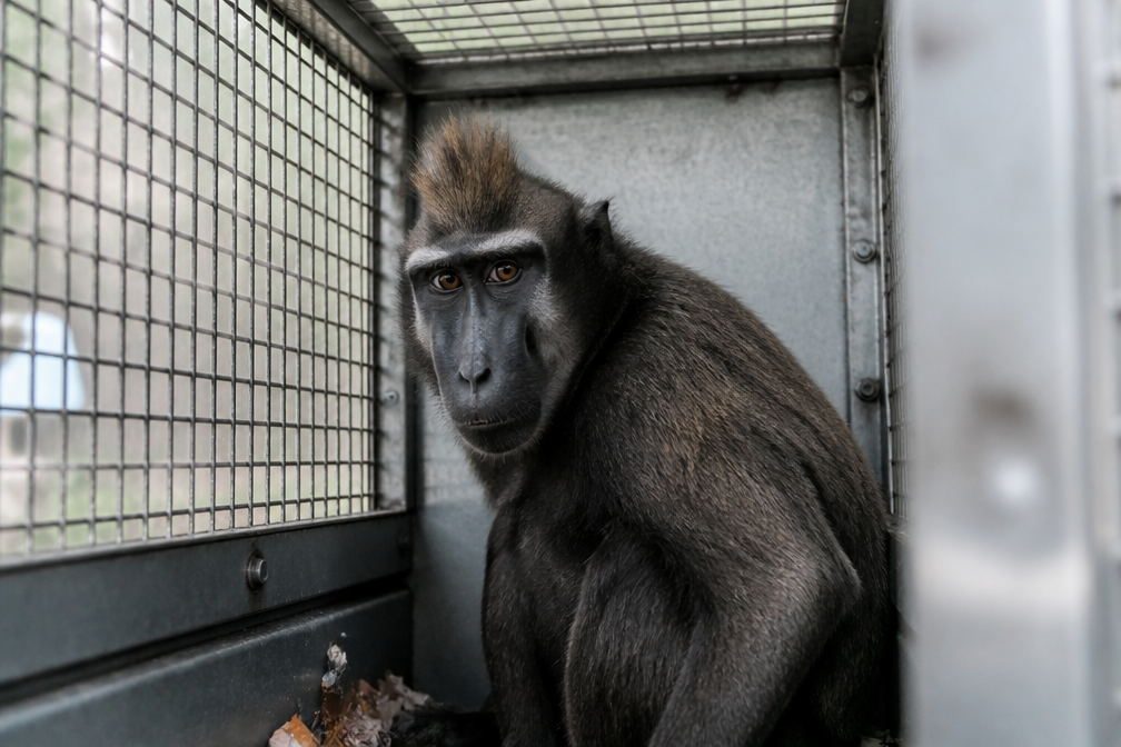 Ontsnapte kuifmangabey na maand weer gevangen in Beekse Bergen