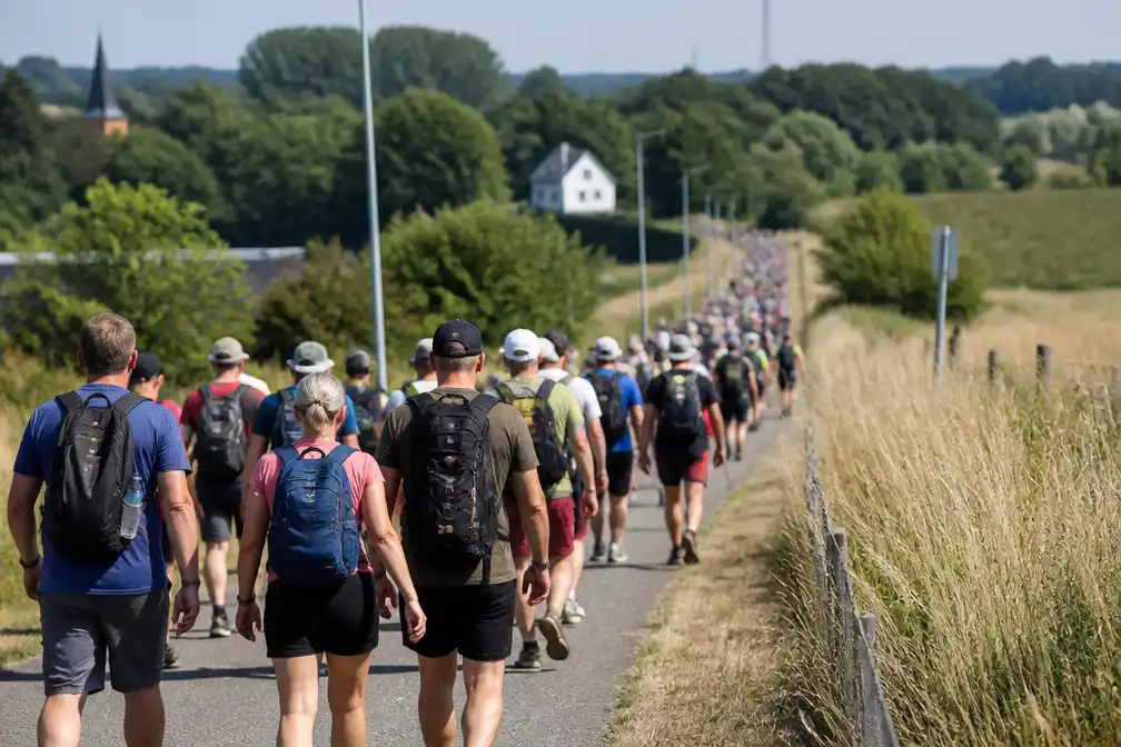 42.450 voltooien derde dag Vierdaagse, drie gediskwalificeerd