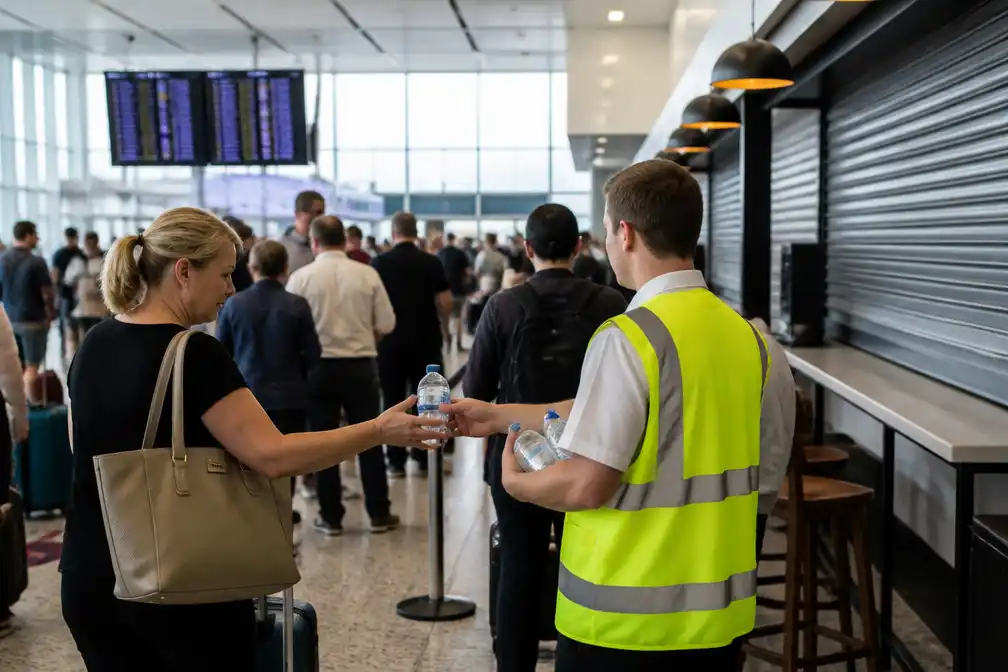 Waterstoring op Londense luchthaven Gatwick, toiletten en restaurants dicht