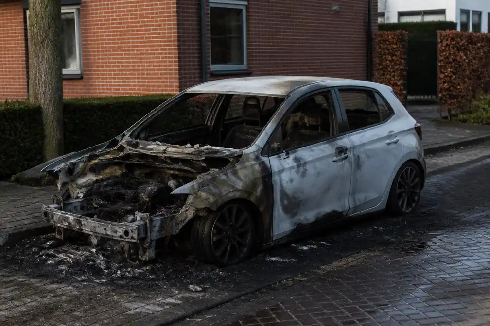 Auto Syrisch gezin in vlammen in Geesteren; buren zwijgen na vierde aanval