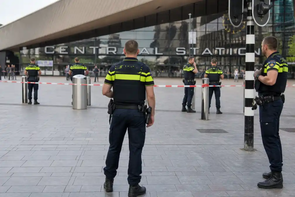 Man schiet in lucht in stationshal Rotterdam Centraal, geen gewonden