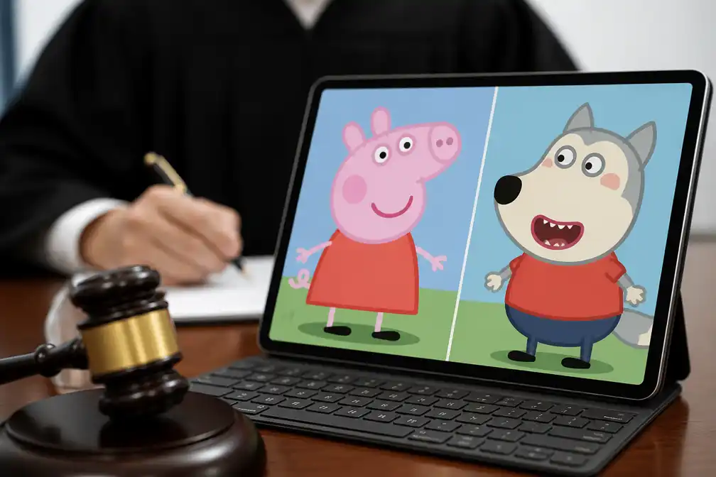 Eigenaar Peppa Pig wint auteursrechtenzaak tegen kopie Wolfoo