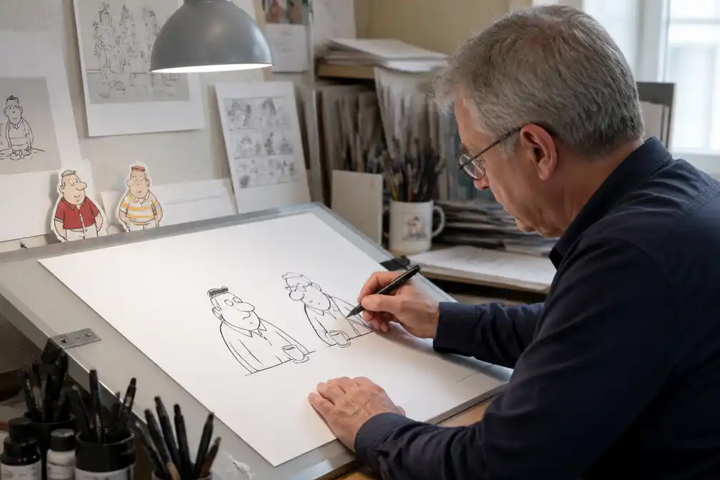 Paul Kusters publiceert nieuwe Toos & Henk-cartoon voor 16 juni